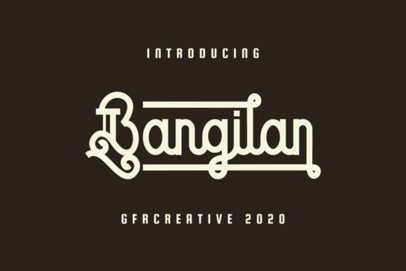 Bangilan Font: A Vintage Display Typeface for Authentic Branding