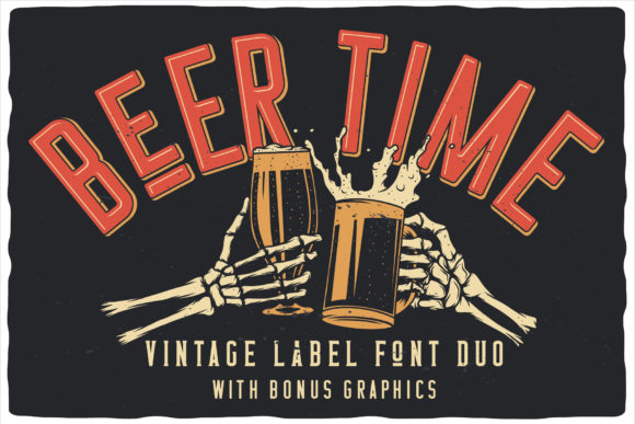 Beer Time: A Bold Display Font for Editorial Personality