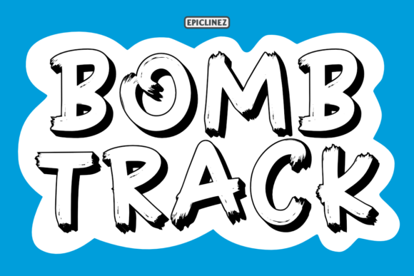 Bomb Track: A Display Font Made for Crafters and Product Makers