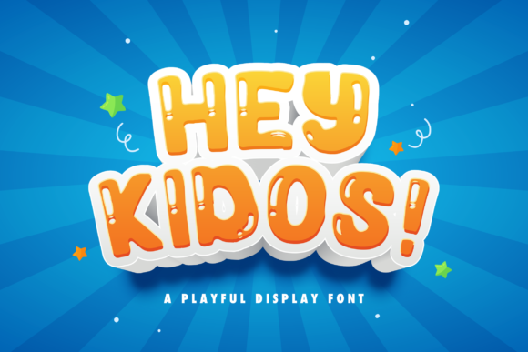 Hey Kidos: A Chunky Display Font for Editorial Playfulness