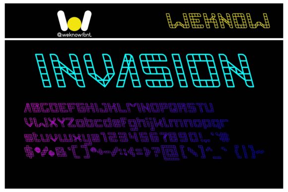 Invasion: A Display Font for Editorial Atmosphere