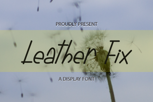 Leather Fix: The Simple Display Font That Elevates Your Brand