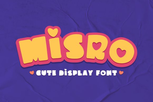 Misro: A Bold and Playful Display Font for Crafters
