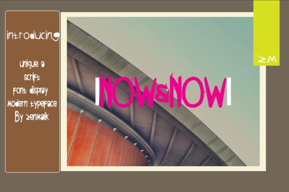 Now Now: A Playful Display Font for Authentic Digital Design