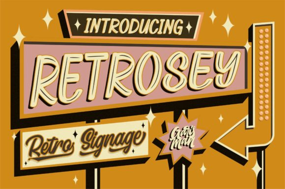Retrosey: A Display Font That Lights Up Digital Designs