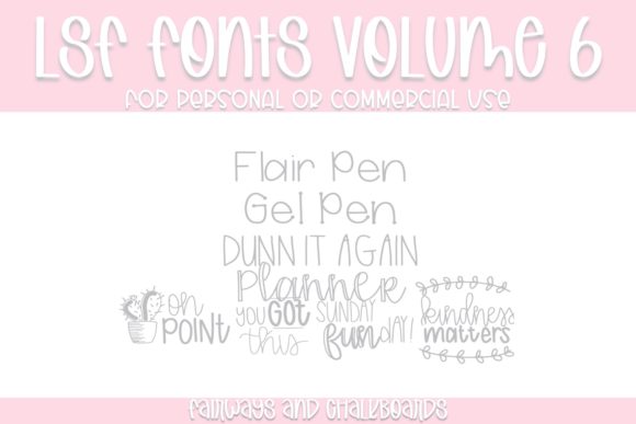 The Design Versatility of LSF Volume 6