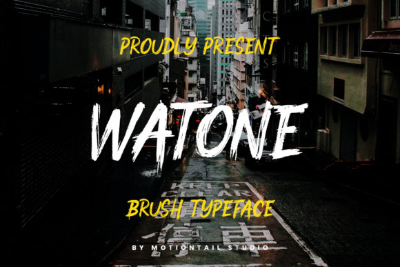 Watone: A Bold Display Font for Editorial Personality