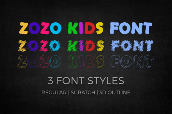 ZoZo Kids: A Display Font for Playful Digital Brands